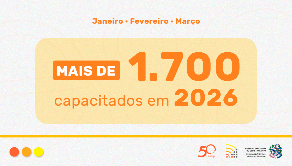 Mais de 1.700 servidores capacitados em três meses