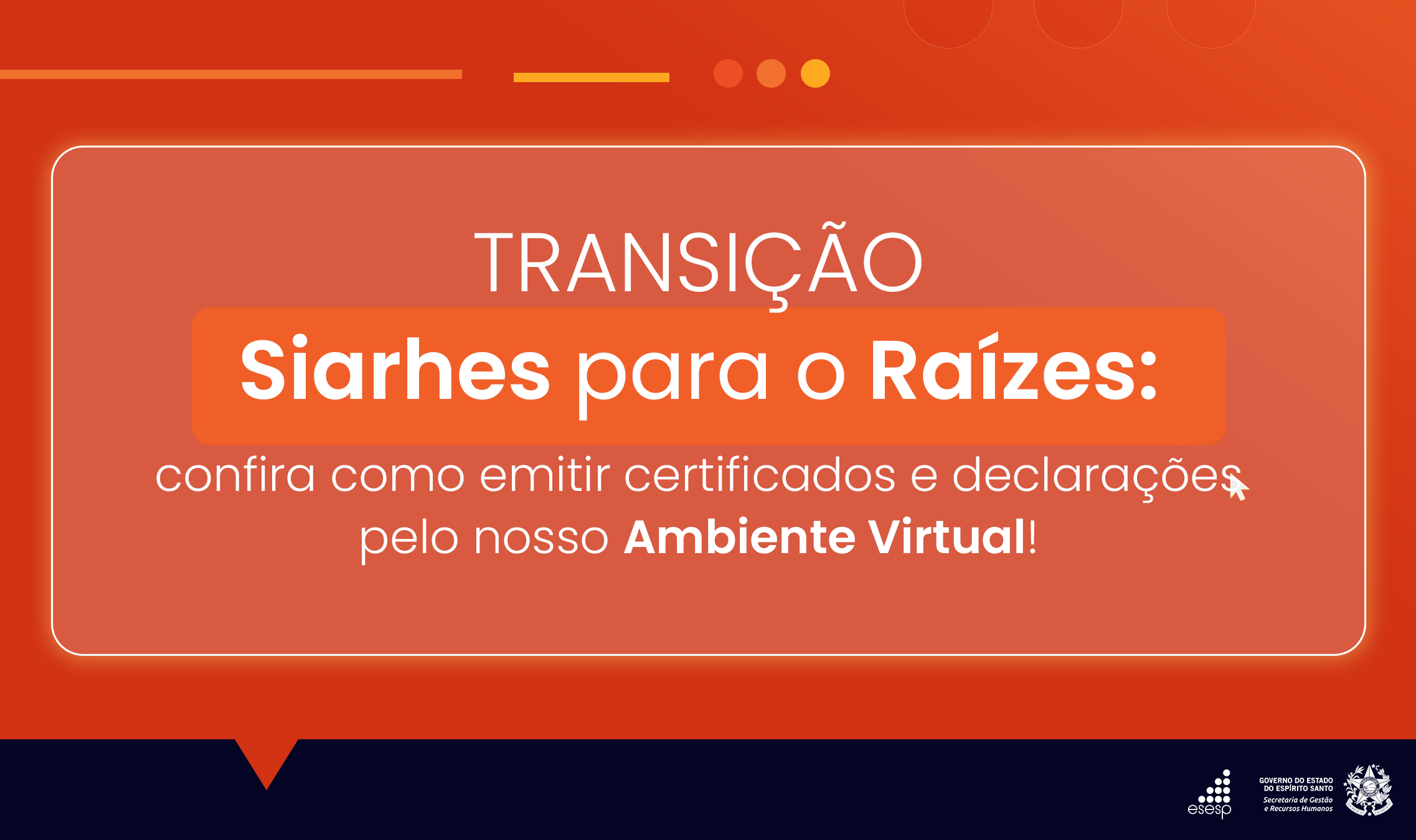 Esesp orienta alunos sobre emissão de certificados e declarações pelo Moodle durante transição do Siarhes para o Raízes